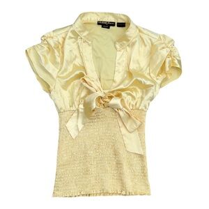 GUESS Yellow Satin Blouse - 21
